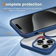 thumbnail image 3 of Entronix Transparent Magnetic Case Designed for Apple iPhone 16 Pro Clear Magnetic Case for Rugged Shockproof Strong Magnetic Military Grade Drop Protection Phone Case for Apple iPhone 16 Pro, Navy, 3 of 6