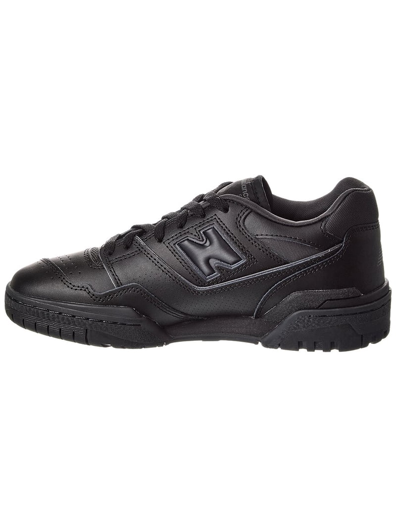New Balance BB550 Leather Sneaker, 7, Black - Walmart.com