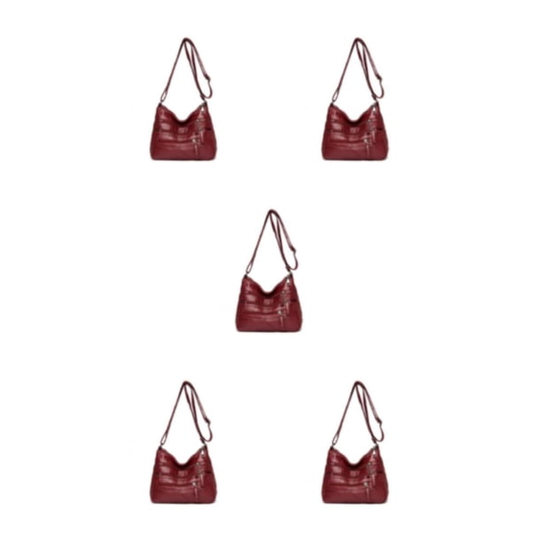Minnieouse Bolso bandolera duradero de PU para mujer para viajes y atracciones turísticas bolsos cruzados cómodos para mujer práctico rojo 1 Type2 NO2