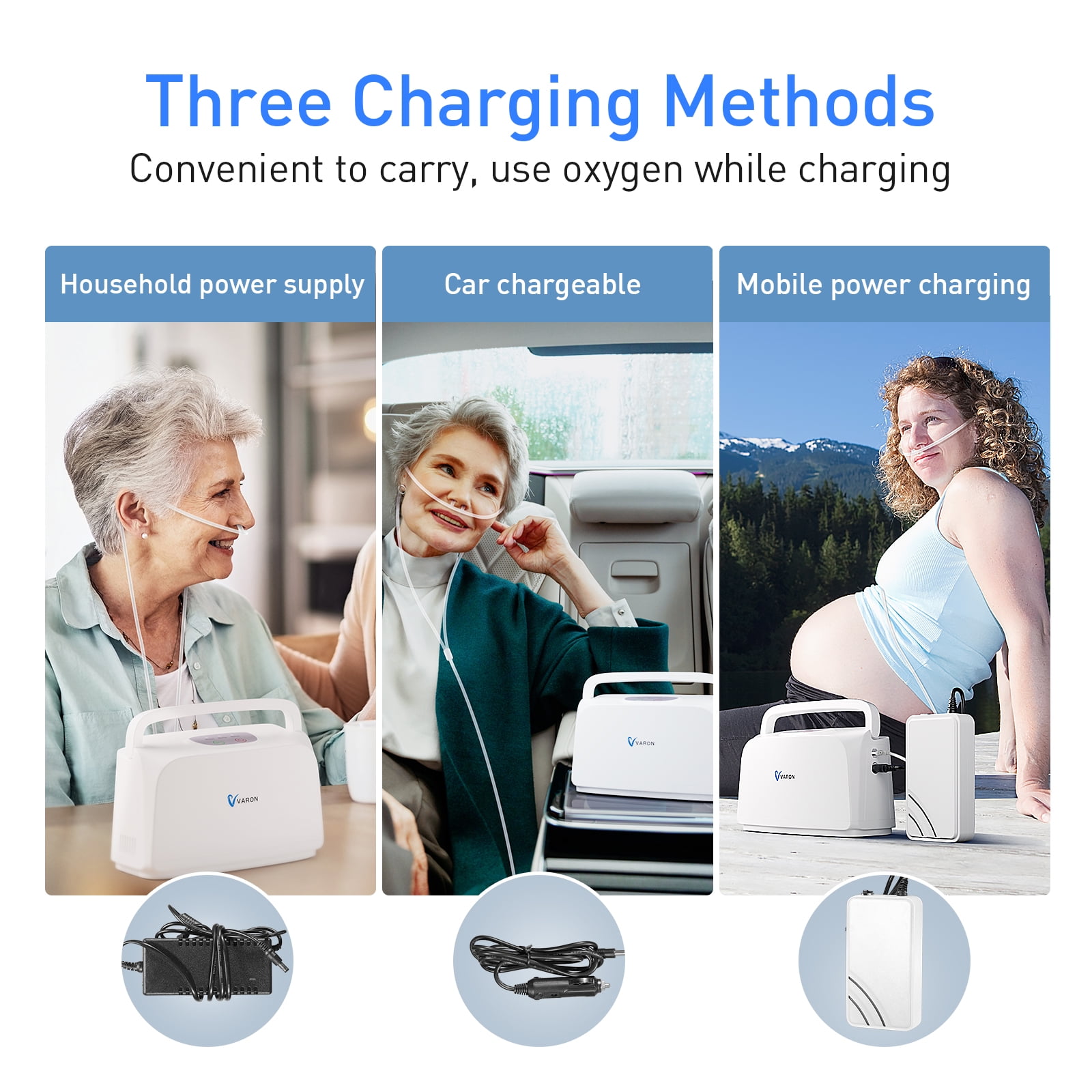 BESRTWE Travel Use Battery Oxygen Machine Portable Tube &33% PULSo-flow th full-sets Accessories, 3.3Lbs