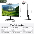 thumbnail image 4 of KOORUI 22 Inch Computer Monitor Full HD 1080P 100Hz PC Gaming Screen VA Panel Ultra-Slim Display 3000:1 Contrast Ratio with Adpitive Sync (HDMI/VGA/V, 4 of 10