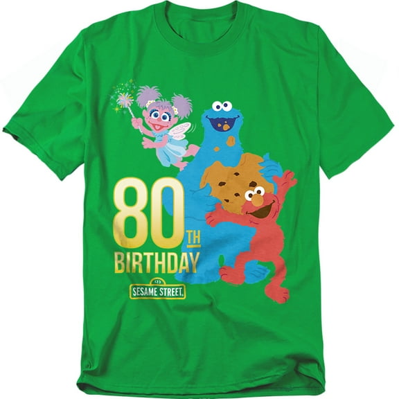 Sesame Street T-Shirt 80Th Birthday Unisex Graphic Tee For Men & Women