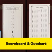 Viper Hudson Steel Tip Dartboard Cabinet with Scoreboard, Mahogany
