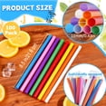 thumbnail image 2 of ACDANC 2026 New 100Pcs Jumbo Smoothie Boba Straws,Colorful Disposable Plastic Straws,Wide-Mouthed Milkshake Straw,Individually Wrapped Straw for Bubble Tea&Thick Beverages,Parties(0.43"Wx8.5"L), 2 of 6