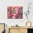 thumbnail image 6 of Susaid Cheetah On Toilet Humor Art Pattern Canvas Wall Decor Poster Framed Artwork Decoration for Bedroom Home Office Ready to Hang,Horizontal, 6 of 6