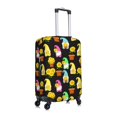 thumbnail image 3 of Fotbe Gnomes With Sunflowers Luggage Cover Protector,Suitcase Protector,Scratch and Dirt Resistant,Fits 18-32 Inch Luggage-X-Large, 3 of 9