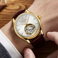 thumbnail image 7 of AESOP Men Mechanical Tourbillon Watches Hand Wind Sapphire Stainless Steel Skeleton Wrist Watches 50M Waterproof Luxury Business Watch with Genuine Leather Strap, 7 of 7
