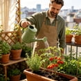 thumbnail image 4 of 2L Long Mouth Watering Can with Needle Nozzle for Houseplants & Gardening – Durable Plastic, Comfortable Grip, Ideal for Potted Plants, Balcony & Indoor Gardening,Green, 4 of 6