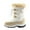 BEIGE/WHITE, variant on Toddler/Little Kid/Big Kids Mid Calf Knee High Winter Snow Boots NORDIC BLACK/PINK Size 10