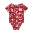 thumbnail image 2 of Daiia Ho Funny Christmas Printed Unisex-Baby Short Sleeve Onesies Bodysuits Baby Climbing Clothes Soft and Comfortable Romper with Expandable Shoulder Design-2 Years, 2 of 8