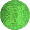 thumbnail image 1 of Ahgly Company Indoor Round Oriental Green Industrial Area Rugs, 8' Round, 1 of 4