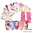 thumbnail image 2 of Adhesivos de uñas decorativas con diseño de agua, juego de 50 piezas, modelo YB-600, ideal para manicura en casa o salón, multicolor, fácil de aplicar y remover, perfecto para regalo o uso personal., 2 of 5