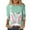 Light Blue, variant on BOOMILK Easter T Shirts for Women Casual Round Neck 3/4 Sleeve Day Funny Printed Tshirt