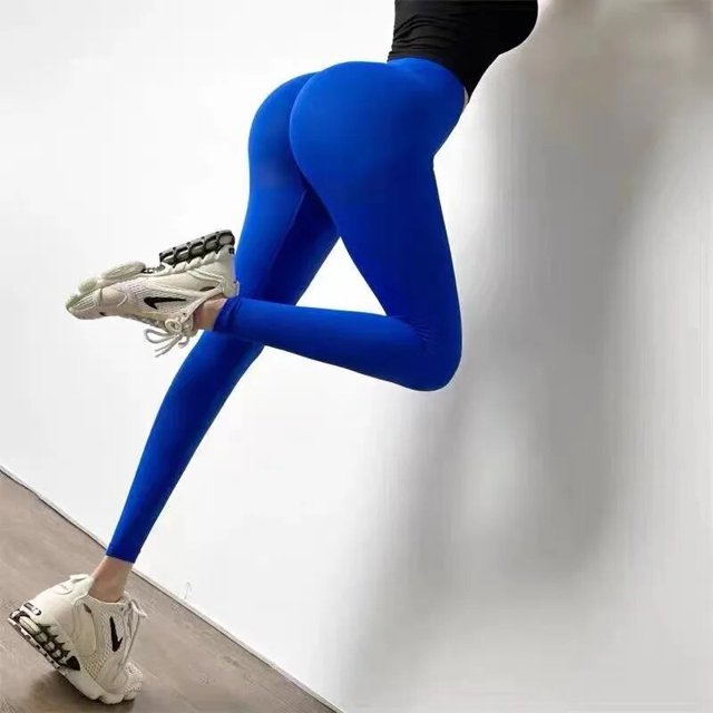 Peeli-mallas deportivas para mujer, mallas deportivas con fruncido en la parte de atrás para gimnasio, pantalones de Yoga sin costuras de cintura alta, medias de entrenamiento de nailon con realce