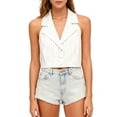 thumbnail image 1 of Blouse Sans Manches Ajustée à Rayures pour Femmes, 1 of 4