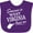 Purple, variant on Inktastic Someone in West Virginia Loves Me Boys or Girls Baby Bib