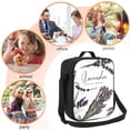 thumbnail image 5 of Bingfone Lavender Herbs And Plants Reusable Insulated Lunch Bag Cooler For Work School Picnic Or Travel, 5 of 7