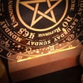 thumbnail image 6 of Metatrons Star Acrylic Plate Wiccan Inspired Night Light with Base USB Powered Table Lamp Divination Home Decoration, 6 of 9