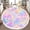 Color 1, variant on Washable Non Slip 3ft Round Rug, Roosters Sunflowers Vintage Floral Cream Circle Area Rugs with Tassels Carpet for Nursery Bedroom Living Room Playroom Tent Rug Tent Castle