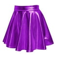 thumbnail image 5 of MIXUE Skirts For Women Summer Solid Color Pleated Casual Fashion A Line Mini Tennis Skirt Outwear,Purple,XL, 5 of 6