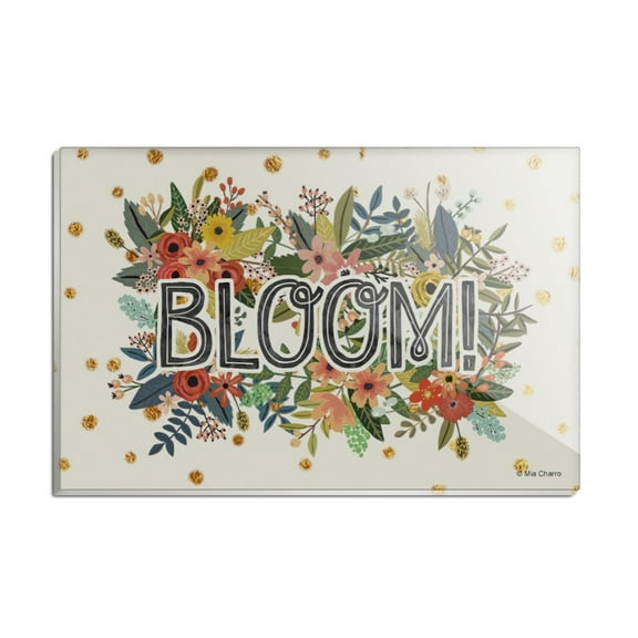 Bloom Pretty Flowers Spring Rectangle Acrylic Fridge Refrigerator Magnet