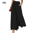 thumbnail image 3 of Sonducket Pantalones de pierna ancha de cintura alta para mujer de verano - Estilo delgado para una comodidad aireada Ventilar negro 2XL 1 Type3 NO3, 3 of 6