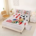 thumbnail image 2 of Erosebridal Football Sport Lover Bed Sheets,American Soccer Ball Games King Sheets For Kids Men 4 Pieces, 2 of 6