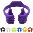 thumbnail image 1 of Pouces-up Support de Téléphone Portable, Pack de 7, MENKEY Universel Flexible Multi-Angle Mignon Support de Téléphone de Bureau, Compatible avec la Tablette Android Switch Nintendo, Couleurs Assorties, Bundle, 1 of 5