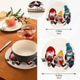 thumbnail image 2 of SKYSONIC Cute Merry Gnomes Pot Holders Trivets, 2 Pcs Heat Resistant Trivets,Valentines Cotton Thread Weave Mats for Hot Pads Pans Pot Bowl Teapot for Kitchen Decor, 2 of 7