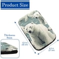 thumbnail image 4 of Polar Bear Car Armrest Pad Cover, Soft Comfortable Furry Printed Armrest Accessory 12.5x8.2 Inch, 4 of 6