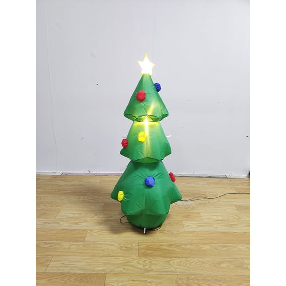 120cm Christmas Inflatables 120cm Tall Christmas Tree,Outdoor Decoration LED Lighted Christmas Tree Christmas Decor for Yard Patio Garden Lawn Xmas Holiday Indoor Party