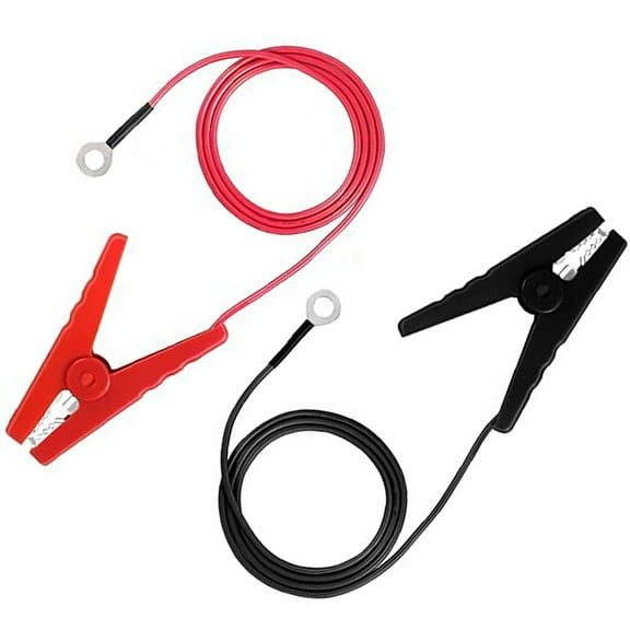 Electric fence alligator clip jump cable and alligator clip solar fence cable