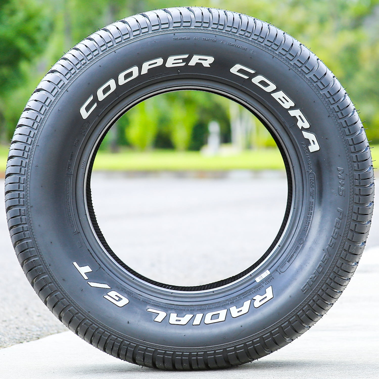 Set of 4 Cooper Cobra Radial G/T 295/50R15 105S a/s All Season Tires