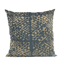 Plutus Brands Blue Diamonds Luxury Throw Pillow-Size:20" x 26"