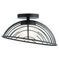 thumbnail image 3 of Kichler Clevo 18" Wide Matte Black Coastal Modern Dome Ceiling Light, 3 of 3