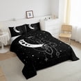 thumbnail image 3 of Castle Fairy Animal Cat Bedding Comforter Set 2pcs for Boys Girls,Bohemian Theme Twin Comforter Sets Microfiber,Galaxy Starry Sky Breathable Bedding Set,Luxury Bedroom Decor,Reversible, 3 of 8