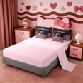 thumbnail image 3 of Erosebridal Fashion Leopard Printed 7pcs Bedding Comforter Set,Pink Cheetah Pattern C Alphabet Queen Bedding Sets For Kids Girls,Reversible pink, 3 of 7