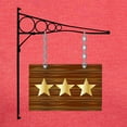 thumbnail image 3 of CafePress - 3 Star Hanging Sign T Shirt - Womens Tri-blend T-Shirt, 3 of 4