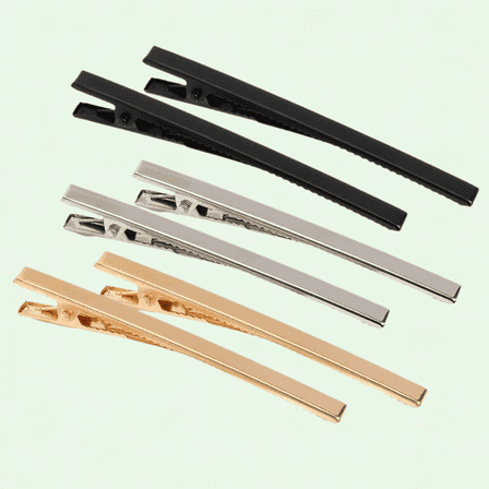 18Pcs Hair Clips, Pack of 3.15" Alligator Hair Clips in Vibrant Metallic Colors, Non-slip Long and Skinny Hair Clips for Styling