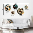 thumbnail image 4 of Designart "Minimal Bauhaus Dimensions I" Modern Geometric Metal Wall Art Set of 5 Piece, 4 of 5
