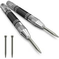 thumbnail image 1 of Labymos 2 Pack Automatic Center Punch, 5 inch Heavy Duty Steel Spring Loaded Center Hole, 1 of 4
