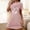 Pink, variant on Sakmal Moomoo Nightgownss Women Soft Love Valentines Short Sleeve Night dress Heart Print Short Ladies Nightgown L