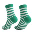 thumbnail image 7 of Baqcunre Crew Socks for Women, Womens Green Casual Stripe Printed Thick Cotton Saint Holiday Comfortable Medium Socks, White Socks Women Crew, Womens Crew Socks Size, 7 of 7