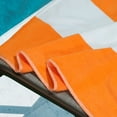 thumbnail image 6 of BNM Cabana Striped Cotton Chaise Lounge Chair Cover, Set of 2, Orange, 6 of 10