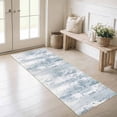 thumbnail image 6 of Washable Kitchen Runner Rug 60" x 22", Modern Abstract Textured Area Rug, Neutral Soft Low Profile Non Slip Kitchen Runner Rug for Kitchen, Hallway & Laundry Room, 6 of 6