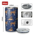 thumbnail image 4 of 20oz Coffee Tumblers Cute Boxe Stainless Steel Vacuum Insulated Travel Tumbler Coffee Cups Mug with Lid and Straw with Cleaning Brush for Cold & Hot Drinks, 4 of 5