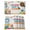 White, variant on School Celebrations Placemats Set of 2 Modern School Stationery Cheerful Place Mats Indoor Wipeable Table Mats Washable Cloth Dining Table Placemats for Kitchen Holiday Party Home Decor 13x19 Inch