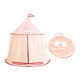 thumbnail image 1 of Tienda para niños pequeños, tipi plegable, tienda de juegos para niños, con castillo para picnics, juegos interiores al aire libre, rosa, 1 of 9