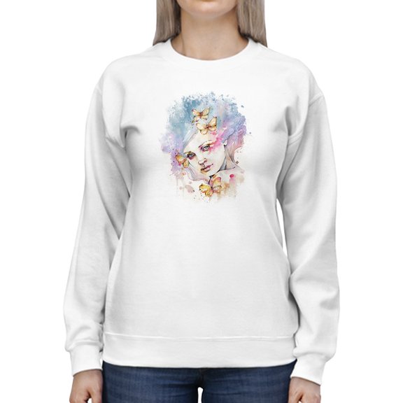 Artshine Fancy Free Fae Sweatshirt Women -Sillier Than Sally Designs, Female Large