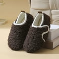 thumbnail image 2 of Quealent Toddler House Slippers - Boys & Girls Winter Kids Indoor Home Shoes - Warm Socks Coffee for Size 13, 2 of 7